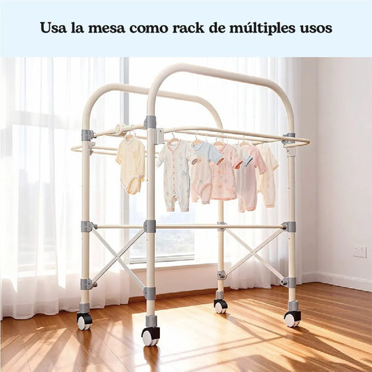 Bañera plegable para bebé 6 en 1 con patas, tapón termosensible, soporte para recién nacido y accesorios completos, plegado de 6.5cm, material PP y TPE libre de tóxicos