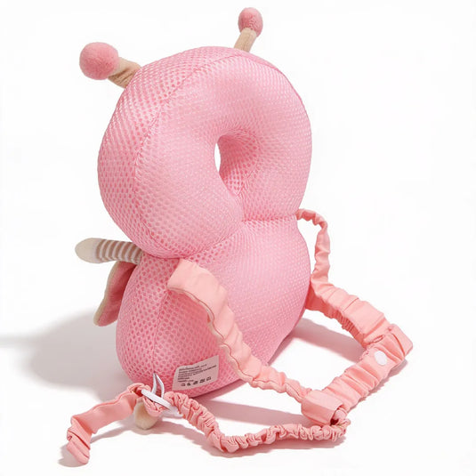 Mochila Cojín protectora antigolpes para bebé, acolchada para cabeza y espalda, transpirable, con diseño de animalitos