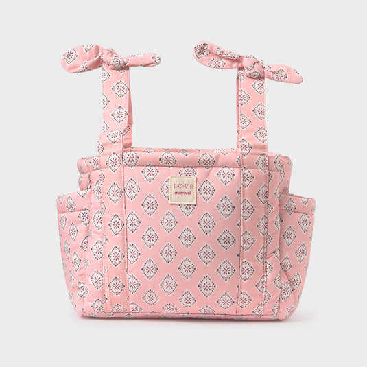 Organizador pañalera estampado para coche, de buen almacenamiento, diseño en patrones, bolsillos independientes para mayor organización, correas ajustable - Mayoral