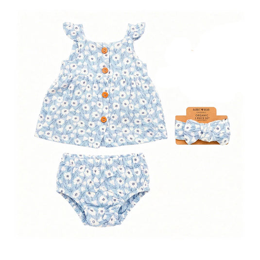Vestido estampado con diadema moño a juego - Rabbit & Bear