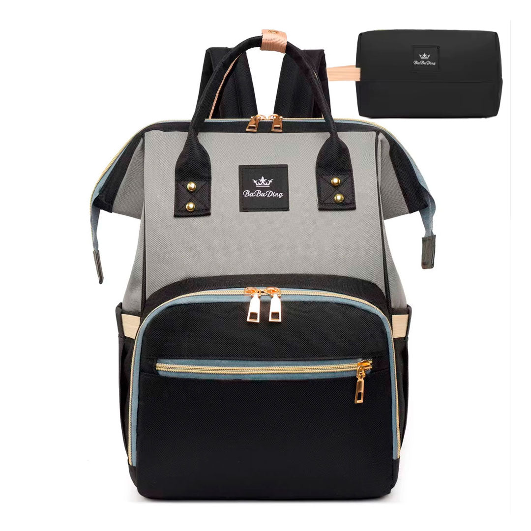 BuBaDing - Pañalera multifuncional, bolso tipo morral para bebé con correas para coche