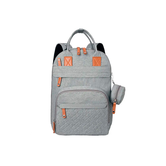 Pañalera con cambiador portátil independiente, bolso tipo morral de gran capacidad, con bolsillos térmicos y material impermeable