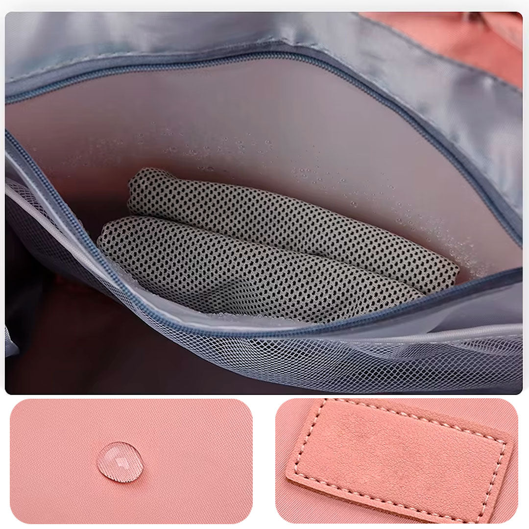 Pañalera morral multifuncional solapa con cierre de cuerdas, con cierre magnético seguro, de gran capacidad , hecha en tela resistente al agua y bolsillos térmicos - Color&Life