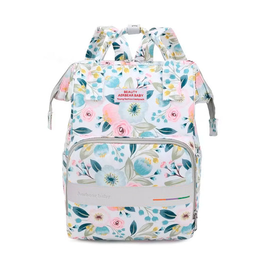 Pañalera tipo morral con diseño estampado, material impermeable, de gran capacidad y diseños variados - Sunshine