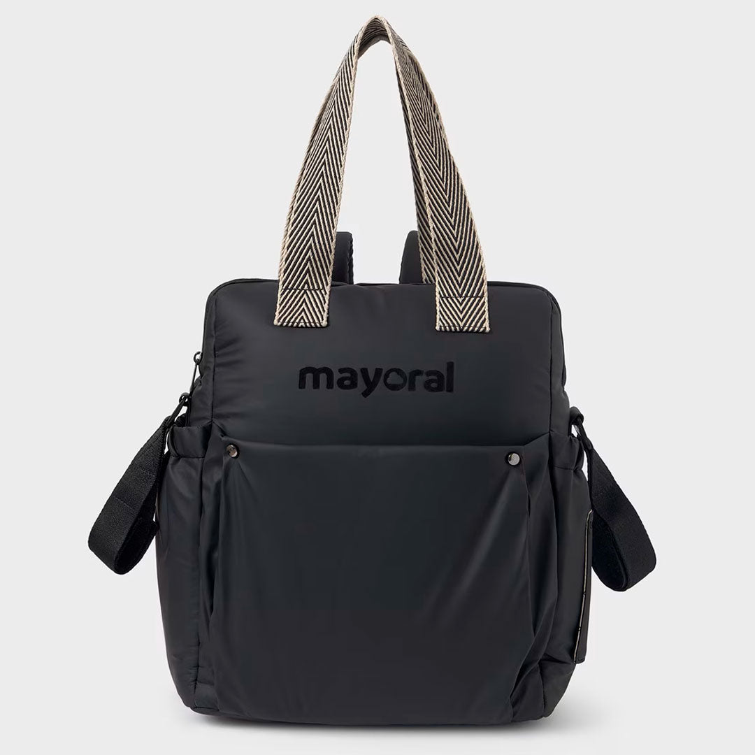 Pañalera estilo bolso - morral impermeable, de buena capacidad de almacenamiento, con bolsillo térmico, bolsillo frontal y correa para - Mayoral
