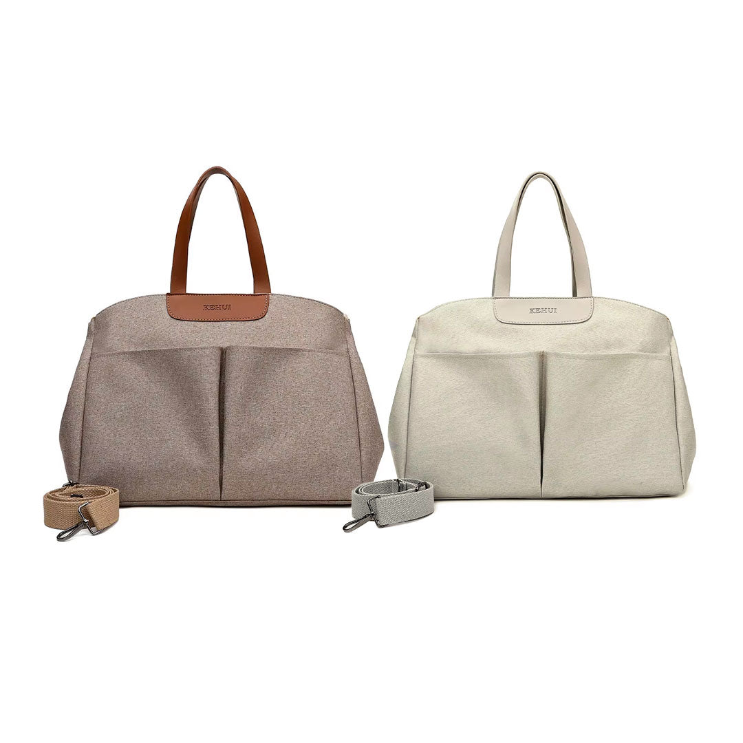 Pañalera bolso con cambiador y cartuchera, multifuncional, amplio almacenamiento, bolsillos independientes, con correa para ajuste lateral, hecha en material impermeable