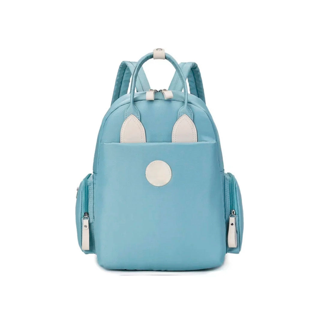 Pañalera morral multifuncional con diseño Conejito, de buena capacidad, hecha en material resistente al agua, con bolsillos térmicos - Color & Life