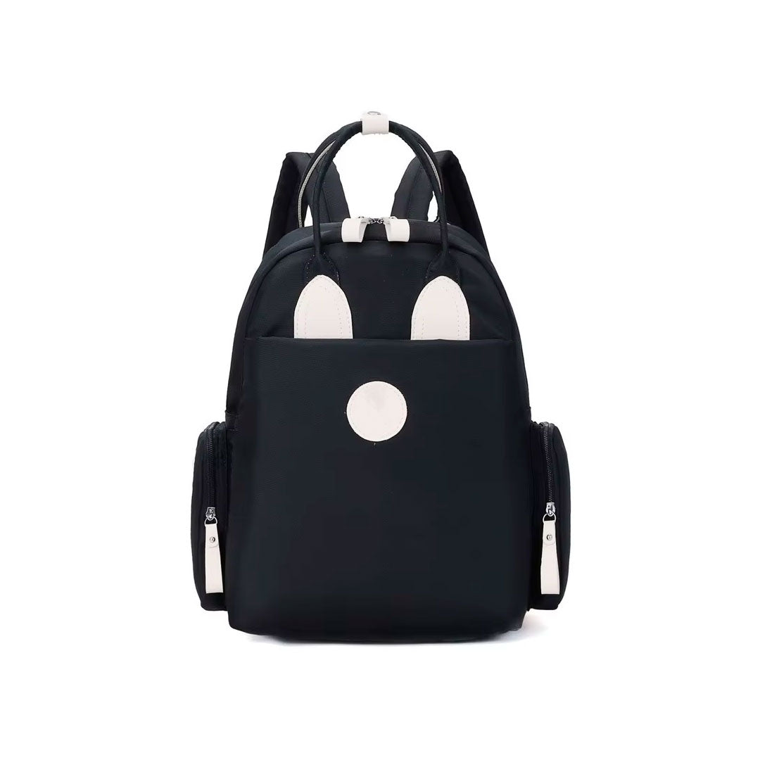 Pañalera morral multifuncional con diseño Conejito, de buena capacidad, hecha en material resistente al agua, con bolsillos térmicos - Color & Life