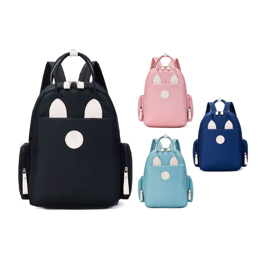 Pañalera morral multifuncional con diseño Conejito, de buena capacidad, hecha en material resistente al agua, con bolsillos térmicos - Color & Life