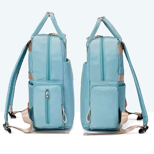 Pañalera morral multifuncional con diseño Conejito, de buena capacidad, hecha en material resistente al agua, con bolsillos térmicos - Color & Life