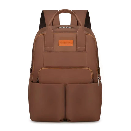Pañalera morral de múltiples bolsillos frontales, bolsillos térmicos e impermeables, hecho en tela Oxford resistente al agua, de gran capacidad de almacenamiento