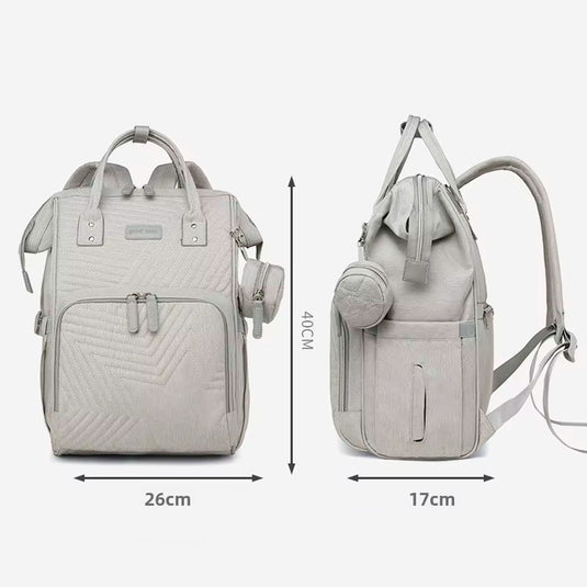 Pañalera morral multifuncional Estrellita Goodmum, de gran capacidad de almacenamiento, con divisiones internas, correas ergonómicas ajustables, hecha en tela de gran calidad
