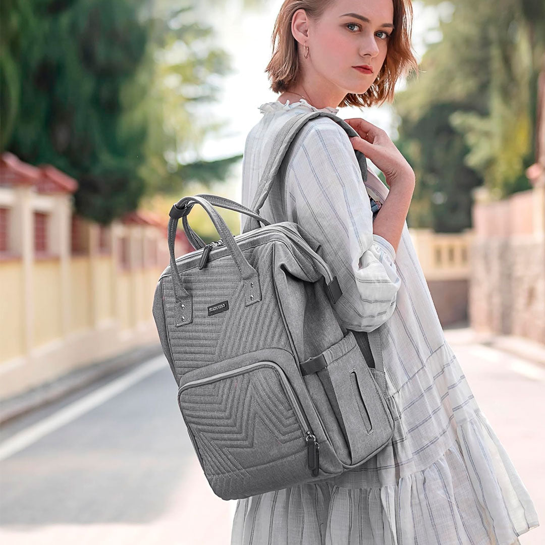 Pañalera morral multifuncional Estrellita Goodmum, de gran capacidad de almacenamiento, con divisiones internas, correas ergonómicas ajustables, hecha en tela de gran calidad