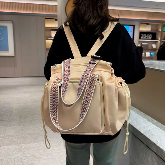 Pañalera multifuncional de viaje bolso-morral, desplegable como cuna, de gran capacidad, múltiples compartimientos, hecha en material de calidad impermeable