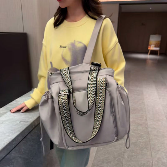 Pañalera multifuncional de viaje bolso-morral, desplegable como cuna, de gran capacidad, múltiples compartimientos, hecha en material de calidad impermeable