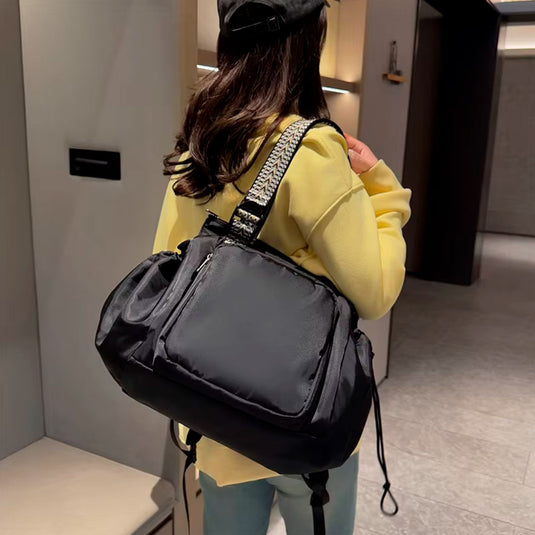 Pañalera multifuncional de viaje bolso-morral, desplegable como cuna, de gran capacidad, múltiples compartimientos, hecha en material de calidad impermeable