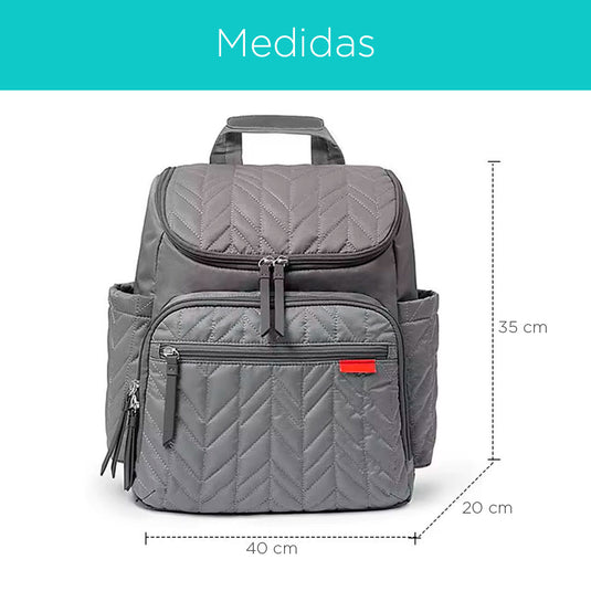 Pañalera morral multifuncional con solapa bordada, con cambiador portátil, de gran capacidad, correas ajustables, bolsillos térmicos, correitas para colgar del coche, hecha en material resistente