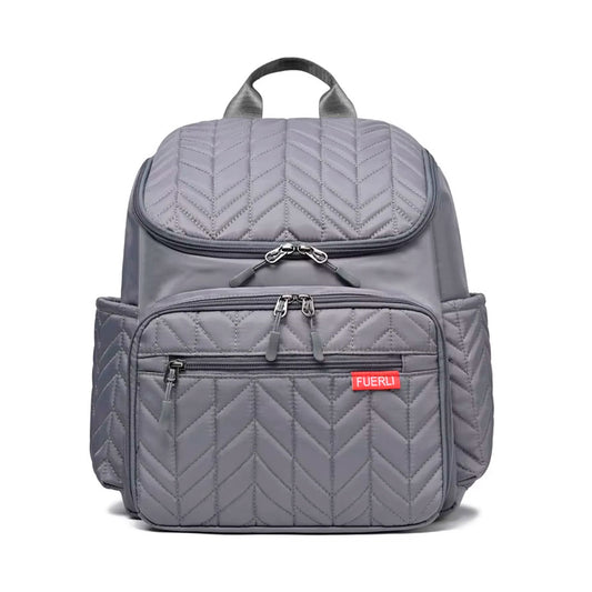 Pañalera morral multifuncional con solapa bordada, con cambiador portátil, de gran capacidad, correas ajustables, bolsillos térmicos, correitas para colgar del coche, hecha en material resistente