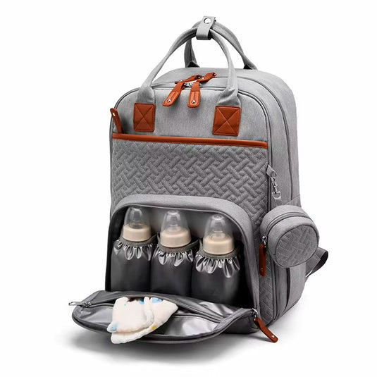 Pañalera morral con monedero y cambiador portátil, buena capacidad de almacenamiento, hecha en material resistente, múltiples bolsillos separados, correas ajustables - GoodMum - Cocco Semana 2026