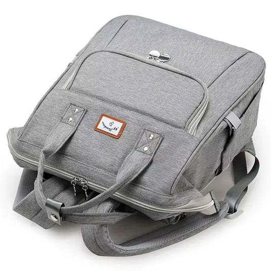 Pañalera My Sunshine tipo morral con cambiador trasero, bolso multifuncional, de gran capacidad de almacenamiento, con bolsillos térmicos