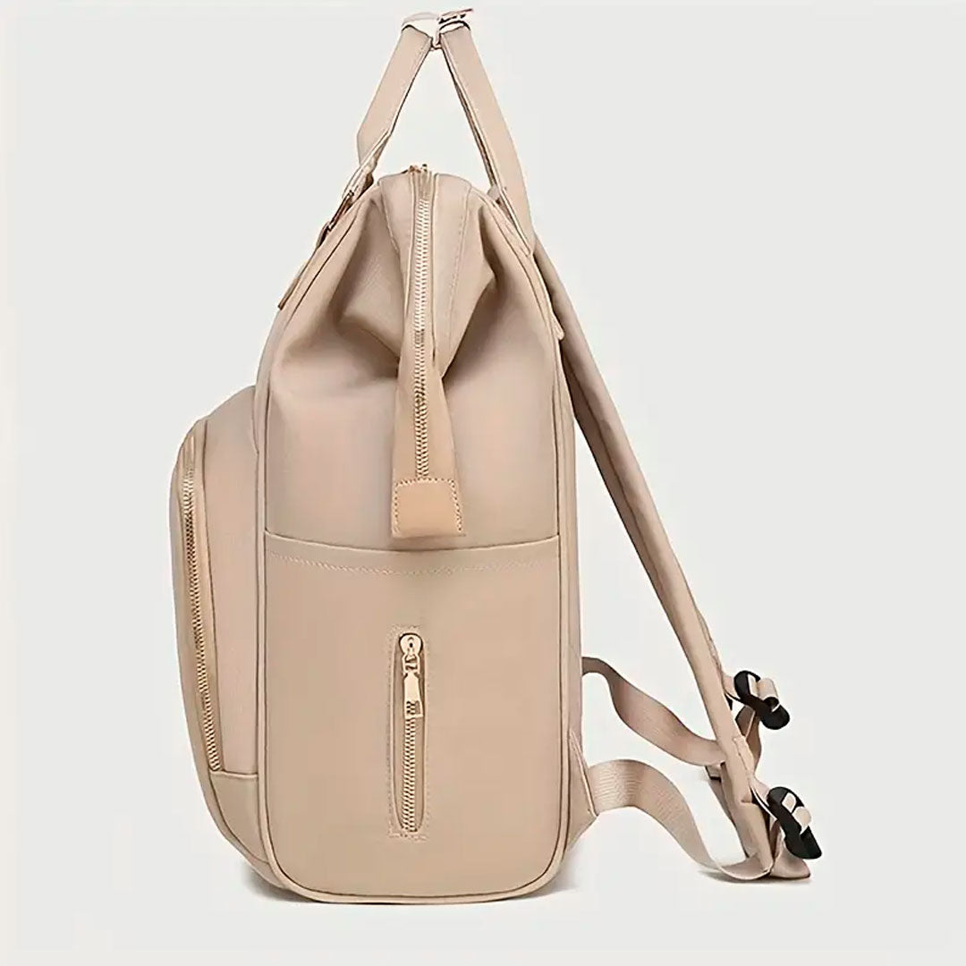 Pañalera morral Qixitu multifuncional de múltiples bolsillos, de buena capacidad de almacenamiento, varias divisiones de compartimientos para organizar, con bolsillos térmicos para teteros