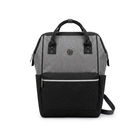 Pañalera morral tonos grises buen almacenamiento - Mesenfants