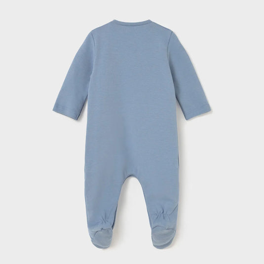 Pijama mameluco con diseño estampado para bebé, cuello redondo, cierre con botones a presión en la parte delantera, botones a presión en la entrepierna para facilitar la puesta de la prenda, diseño estampado - Mayoral