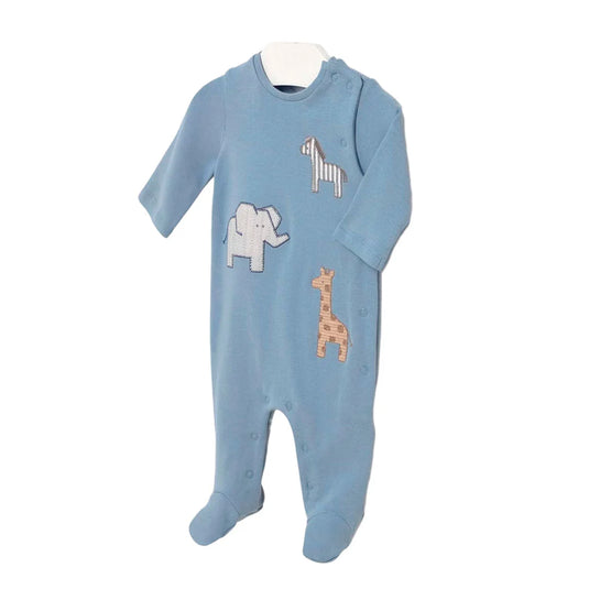 Pijama mameluco con diseño estampado para bebé, cuello redondo, cierre con botones a presión en la parte delantera, botones a presión en la entrepierna para facilitar la puesta de la prenda, diseño estampado - Mayoral