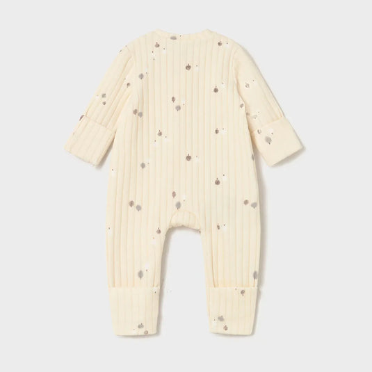 Pijama mameluco manga larga diseño arbolitos, para recién nacido, cuello redondo, cierre central delantero con cremallera oculta, diseño estampado, gran versatilidad por la neutralidad de sus tonos y su forma - Mayoral