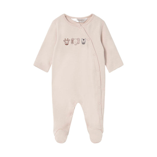 Pijama mameluco manga larga diseño estampado, cuello redondo, cierre con botones a presión en la parte delantera, botones a presión en la entrepierna para facilitar la puesta de la prenda, diseño estampado - Mayoral