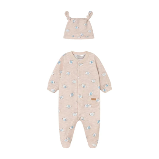 Pijama manga larga con gorro y diseño estampado - Mayoral