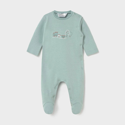 Pijama mameluco manga larga con diseño estampado, cuello redondo, cierre con botones a presión en la parte delantera, botones a presión en la entrepierna para facilitar la puesta de la prenda, diseño estampado - Mayoral