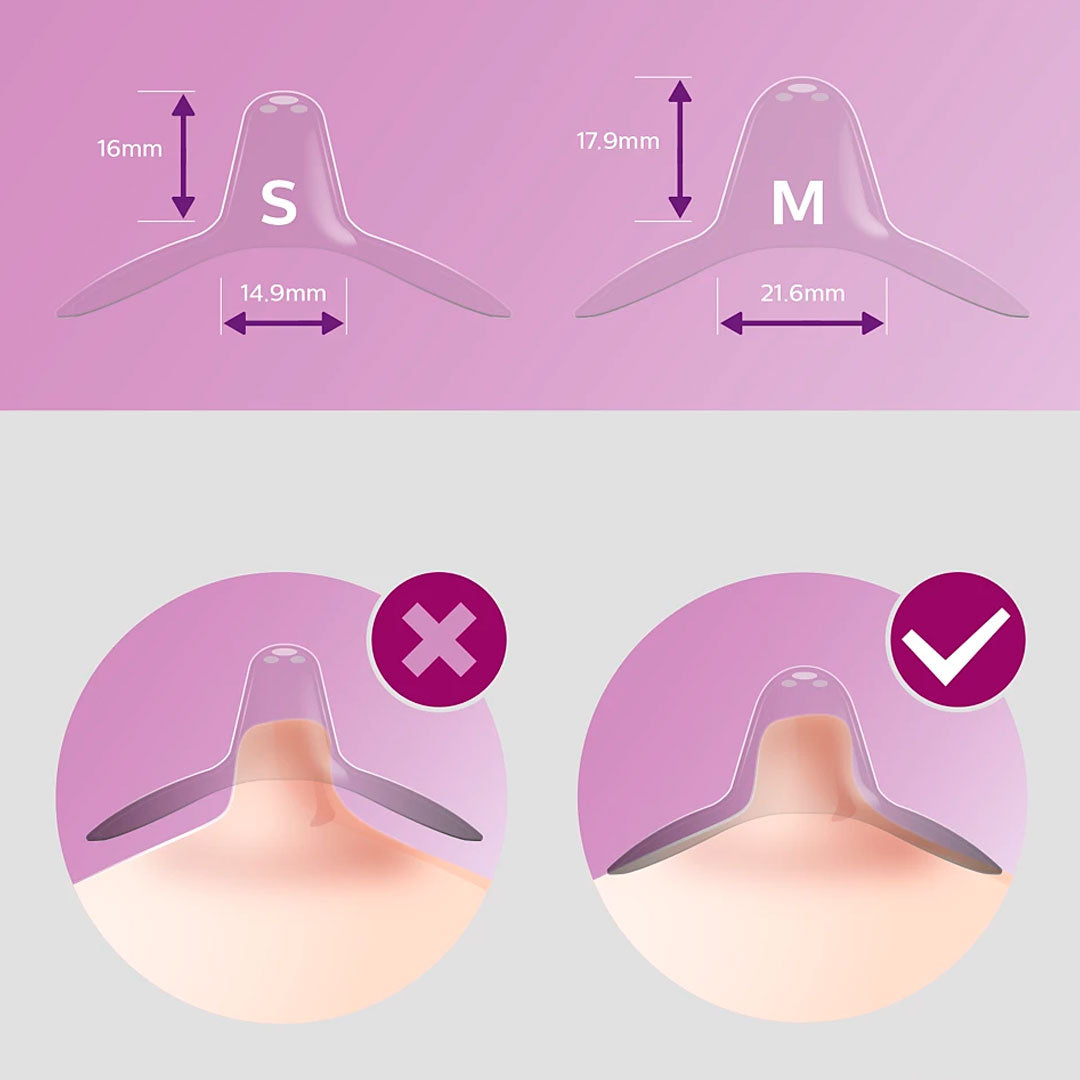 Protectores de pezón para alimentación, 100% libres de BPA, diseño cómodo y suave para el contacto con la sensible piel  - Philips Avent
