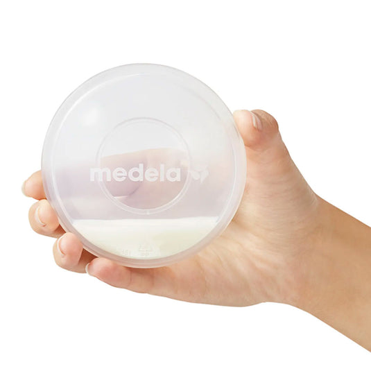 Cocas recolectoras x2 de leche materna, hechas en silicona 100% libre de BPA, diseño suave y flexible, con forma ergonómica para mayor comodidad - Medela