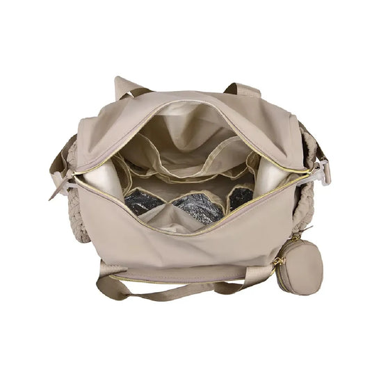 Pañalera bolso de mamá tipo bandolera de gran capacidad, multifuncional, ligera y con correa para el coche, disponible en varios colores
