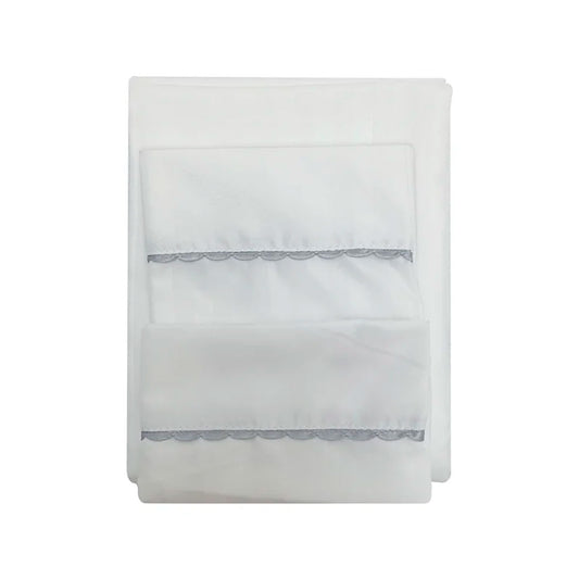 Sábana ajustable para colchón corral con dos fundas de almohada, 100 x 70 cm, set de sábanas con resorte para ajustar a la medida del colchón - nubba