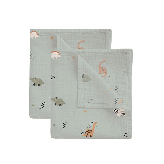 Set x2 gasitas de 60x60cm para bebés, muselinas en fibra bambú, tejido fresco, ligero y suave ideal para toda ocasión - Bimbidreams