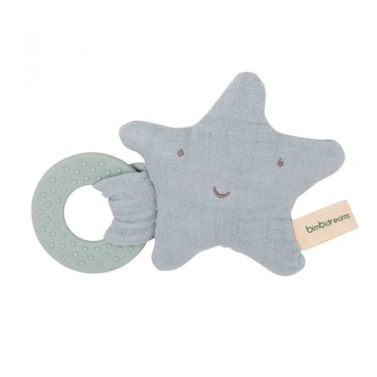 Set regalo de 3pz con 2 gasitas y 1 mordedor de estrella, gasas de muselinas en tela ligera, tejido suave, natural y respirable, mordedor en tela antialérgica en forma de estrellita diseñado para ofrecer suavidad y seguridad - Cocco Semana 2026