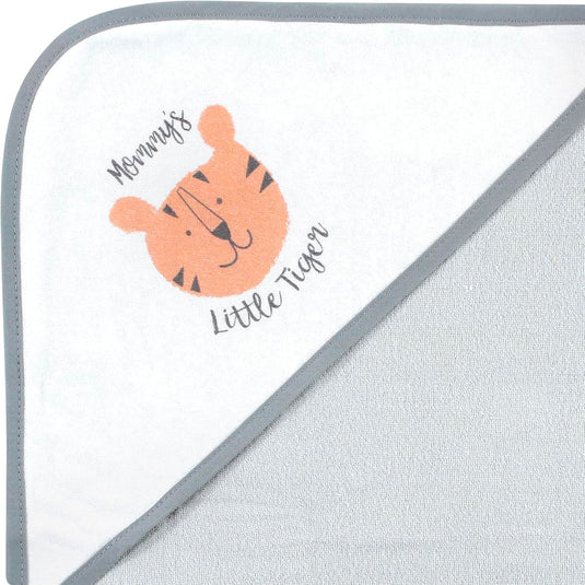 Set de toallas con capucha x3 unidades, hecha en algodón y poliéster absorbente, diseños variados llamativos para tu bebé - Hudson Baby