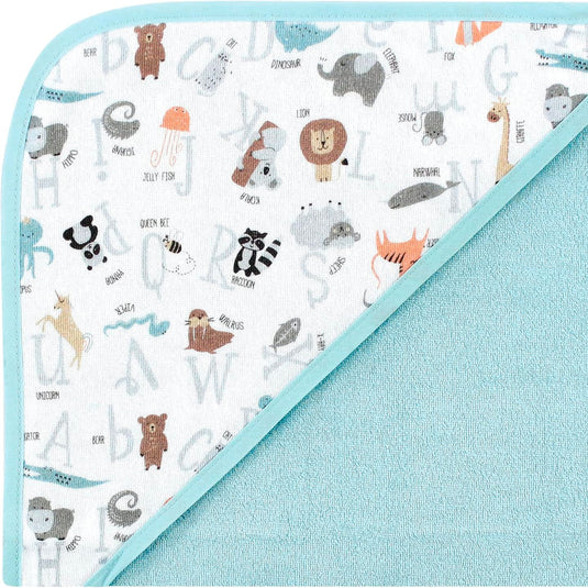 Set de toallas con capucha x3 unidades, hecha en algodón y poliéster absorbente, diseños variados llamativos para tu bebé - Hudson Baby