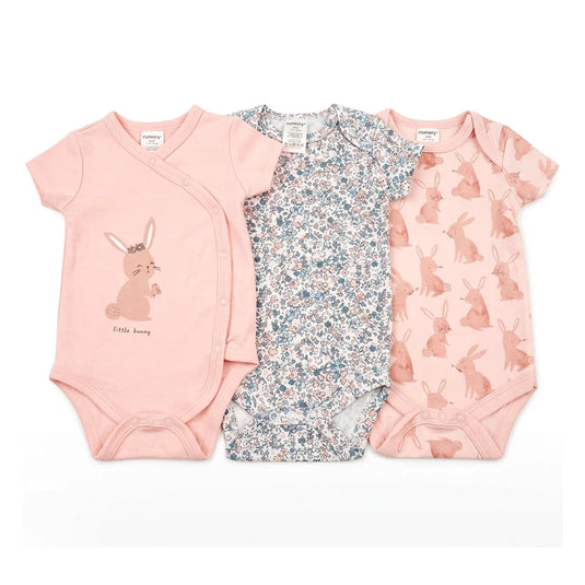Set x3 mamelucos hechos 100% en algodón para bebé - Sunnozy