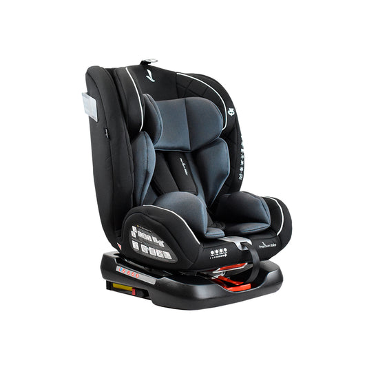 Silla de seguridad para carro EOS negra, giro de 360°, extra acolchado, cinturón de seguridad - Premium Baby
