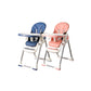 Silla comedor de lujo para bebé de 6 a 36 meses, plegable, asiento acolchado, altura y posiciones ajustables