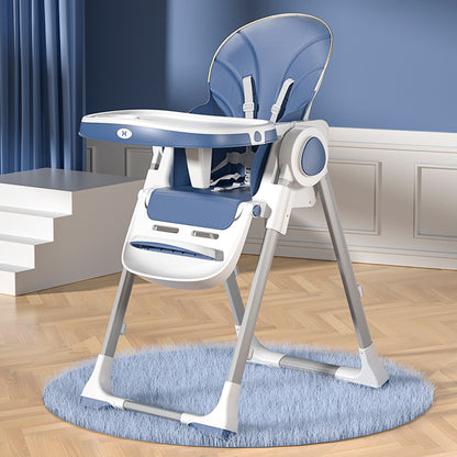 Silla comedor de lujo para bebé de 6 a 36 meses, plegable, asiento acolchado, altura y posiciones ajustables