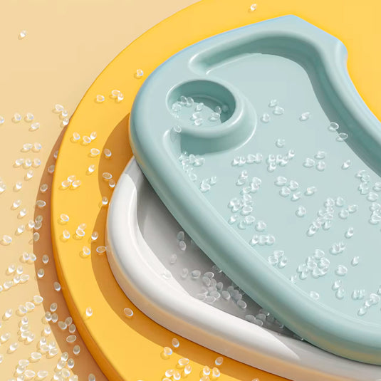 Silla comedor de lujo 3 en 1, asiento multifuncional con sistema de plegado y de reclinado, doble bandeja y ruedas para facilitar su uso - Color&Life