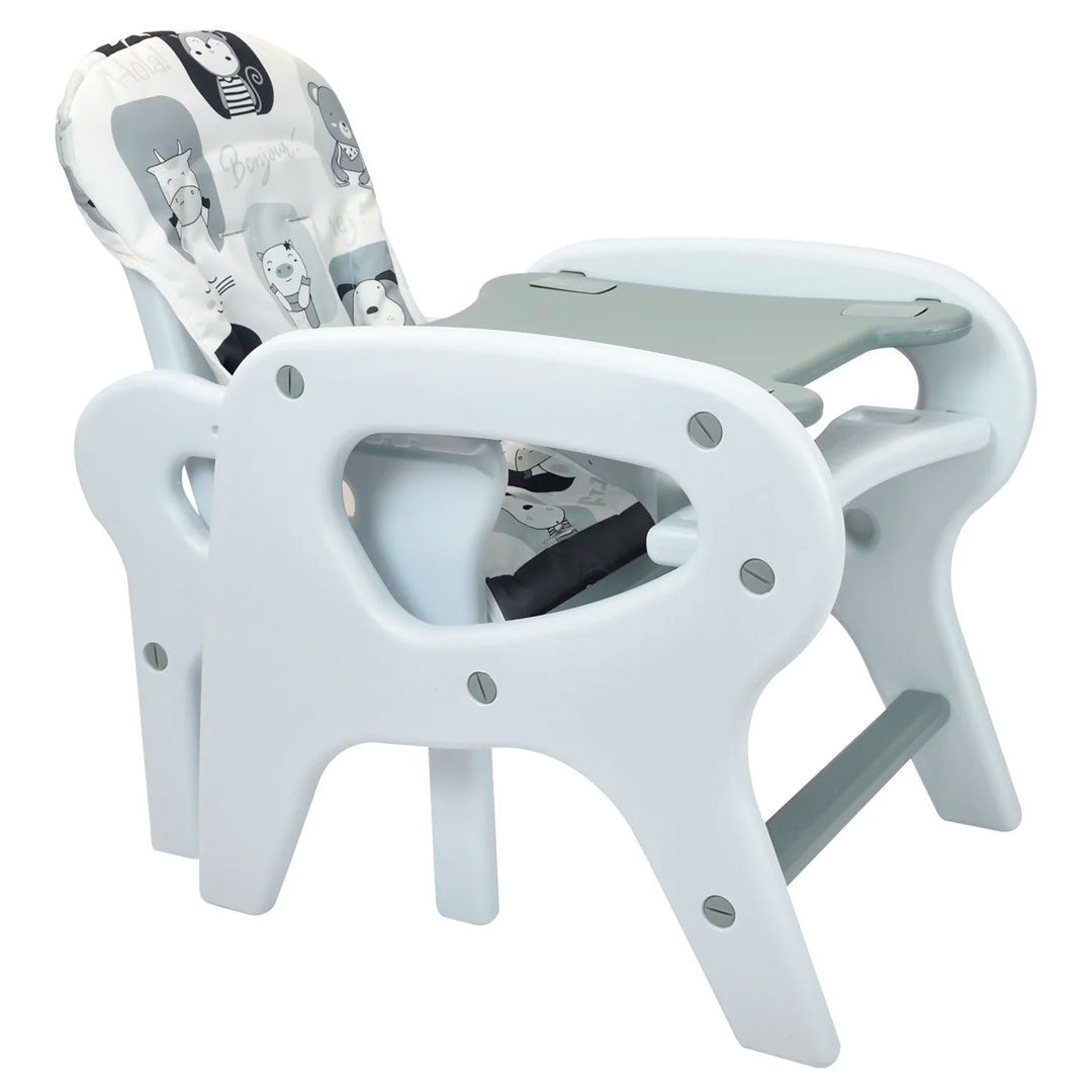 Silla comedor y escritorio 2 en 1, convertible a silla alta, silla baja y con comedor, ideal desde la alimentación completaría hasta los 5 años - Priori