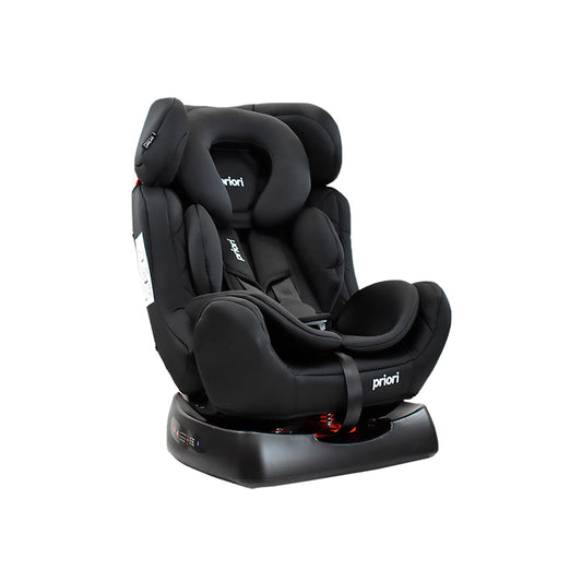Asiento de carro Focus, silla para carro para bebé, extra acolchado, cinturón de seguridad, ajustable a 3 posiciones - PRIORI Negro