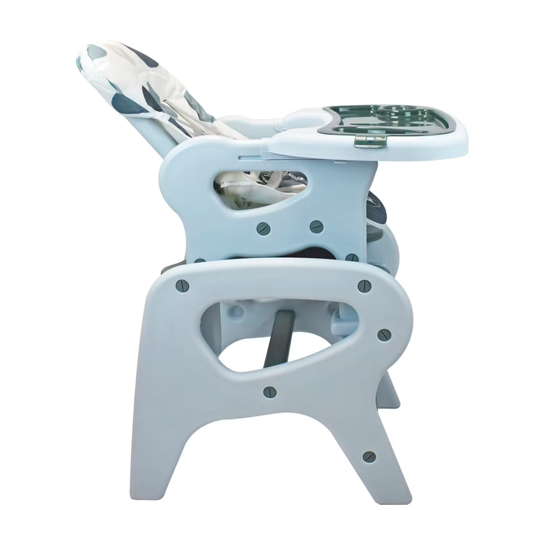 Silla 2en1 comedor y silla baja con escritorio, ajustes reclinables, bandeja removible y sistema de plegado - Priori