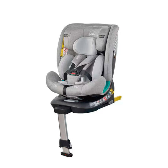 Silla de seguridad 360° ISOFIX para carro, reposacabezas ajustable, cinturón de seguridad en 5 puntos, asiento de coche para Grupo 0+ -1 - 2 -3 - Kidilo