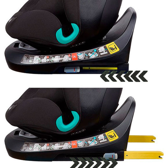 Silla de seguridad 360° para carro con sistema ISOFIX, reposacabezas ajustable, cinturón de seguridad en 5 puntos, asiento de coche para Grupo 0+ -1 - 2 -3 - Kidilo